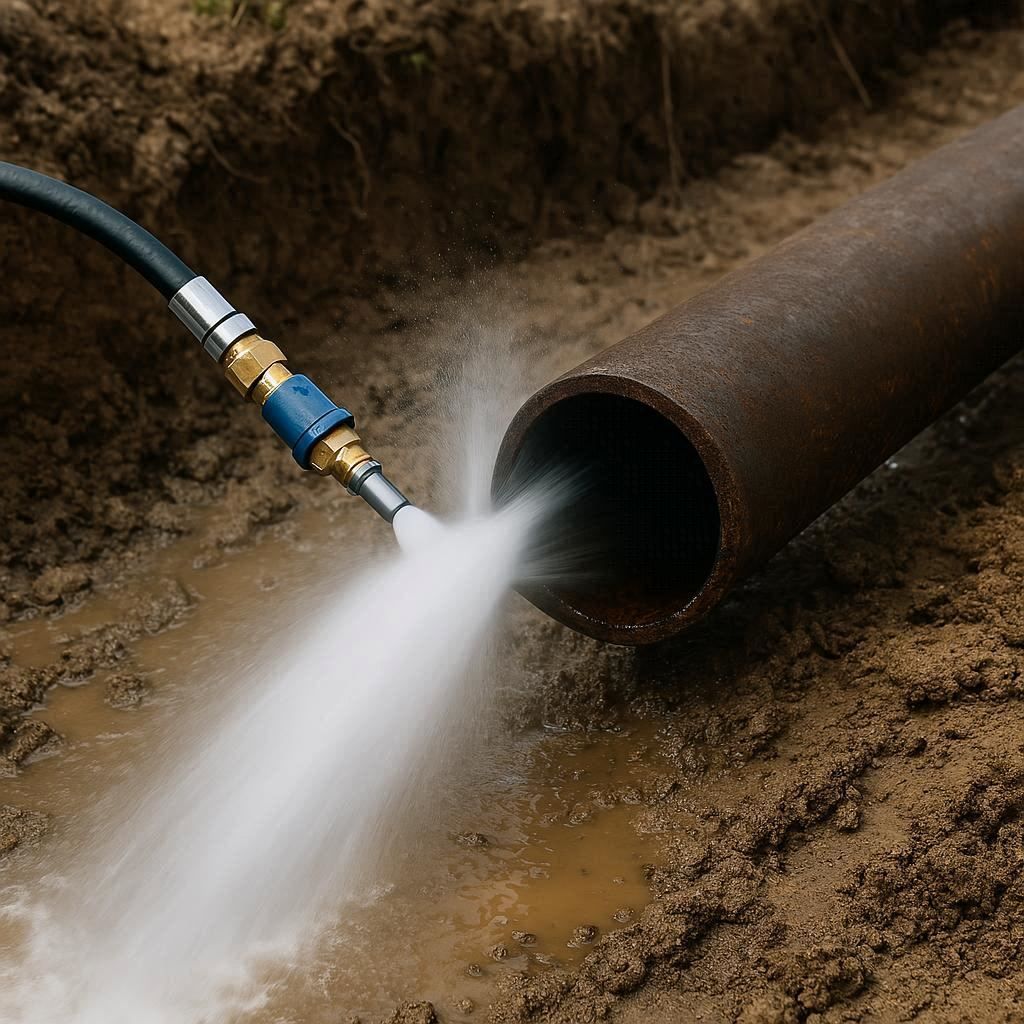 Гидродинамическая прочистка водопроводных труб в Тосне