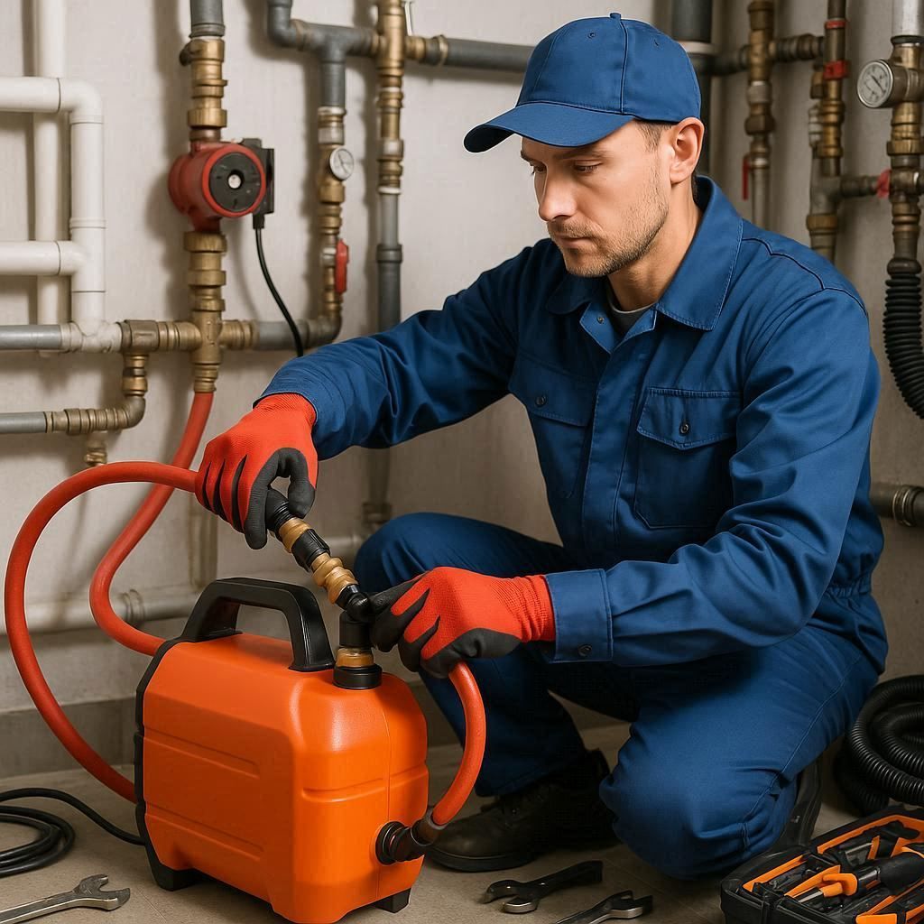 Гидропневматическая промывка системы отопления в Тосне
