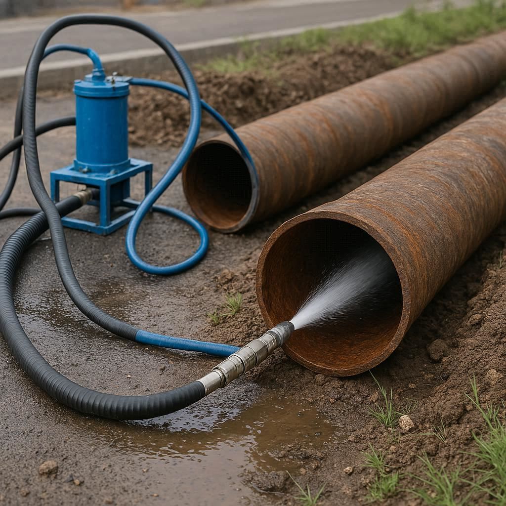 Гидродинамическая прочистка водопроводных труб в Тосне