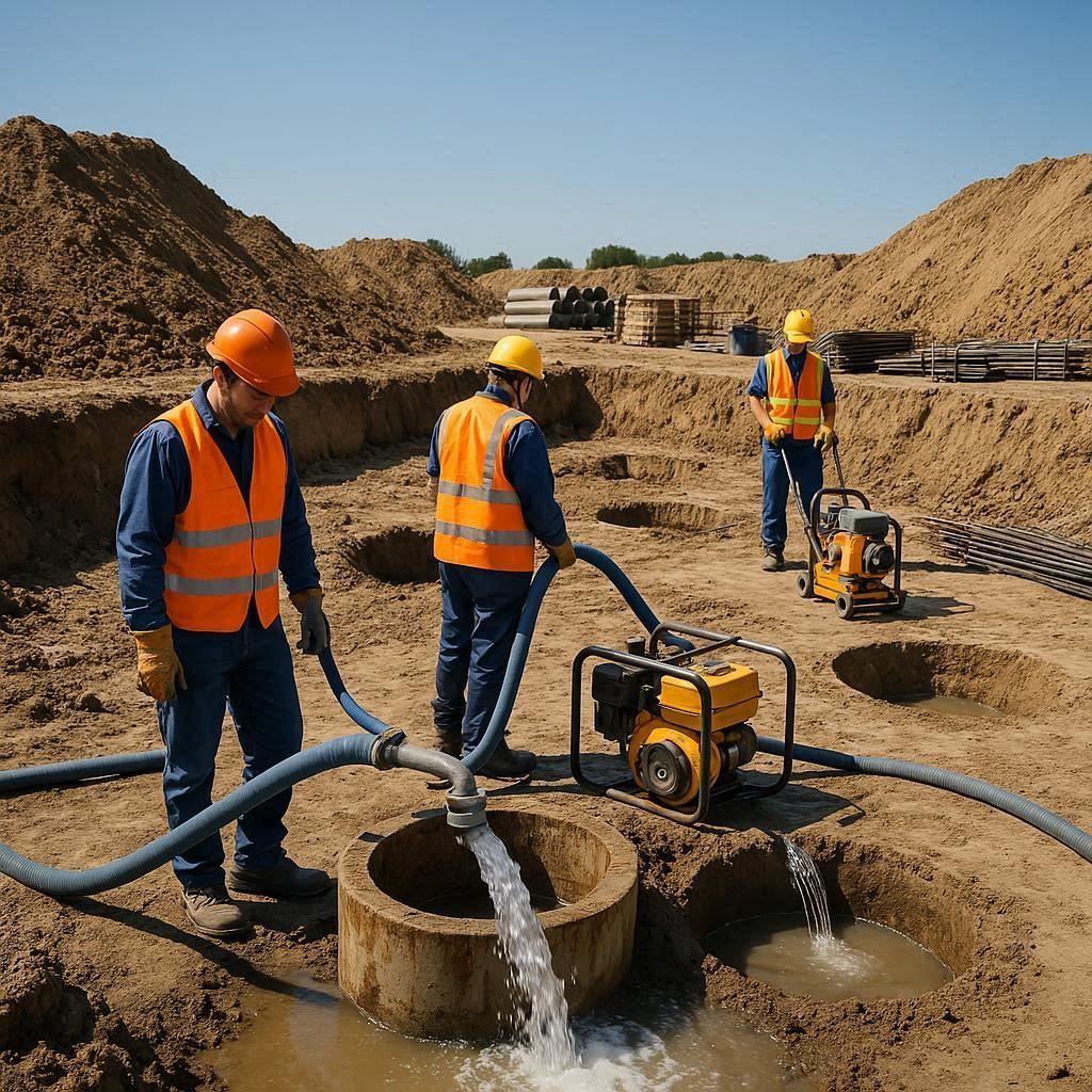 Глубинное водопонижение скважинами в Тосне